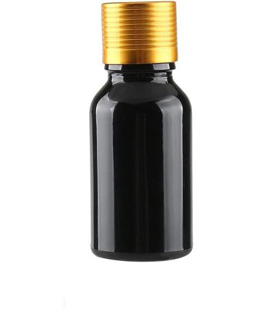 Tianzd 6-Pack 15ml Gloss Black Glass Bottles - Sealed Stopper & Gold Cap for Fragrance Oil & Aromatherapy - Ideal for Travel & Massage - Buy Online on GoSupps.com