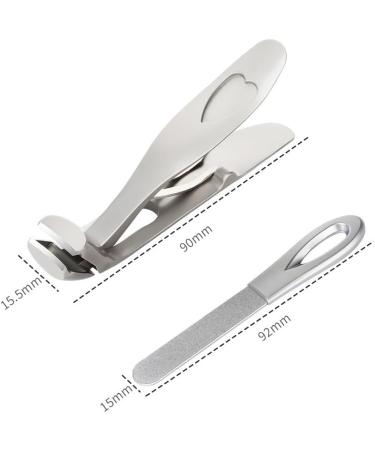 Clipmaster-Pro Sherums Clipmaster-Pro Sherums Nail Clipper for Seniors Large Angled Head Toenail Clippers with Wide Opening Ergonomic Angled Head Senior Toenail Clipper (Silver) - Buy Online on GoSupps.com