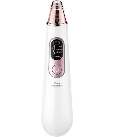 QINERSAW Blackhead Remover Pore Vacuum Electric Facial Pore Cleaner 3 Modes Blackhead Pimple Extractor Kit with 4 Suction Heads & Ergonomics Handle for Facial Skin