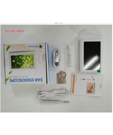 Ear Endoscope 3.9mm Ear Otoscope with 4.3 Inch Screen Support Photo Snap Video Recording Ear Inspection Tool Set Display - Buy Online on GoSupps.com