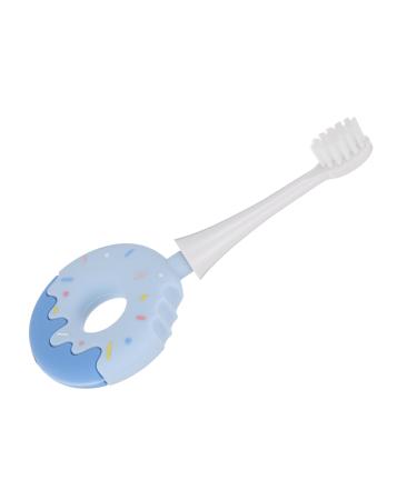 HOMSFOU Toothbrush Manual Cleaning Brush Child Silica Gel 1 piece (1 pack) Blue