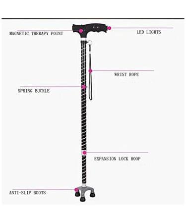 SilteD Canes Multi-Functional Crutches Cane Elderly Retractable Crutches A - Buy Online on GoSupps.com