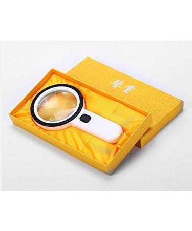 Magnifying Glass 30 high with LED Lights 100MM Handheld Optical HD 20 Children Students with The Elderly Reading Identification Repair Elderly Magnifying Glass 5 Times HD Expansion Mirror Good Times - Buy Online on GoSupps.com