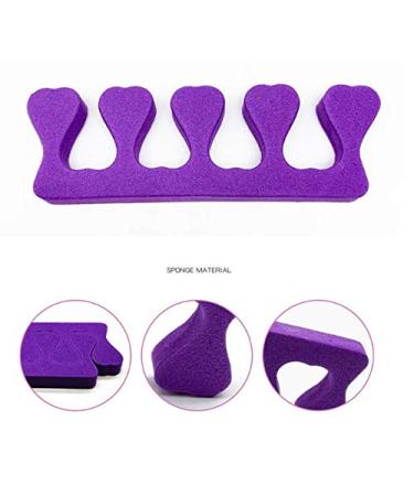LASSUM 10 Pcs Soft Foam Finger Toe Separator - Nail Art Manicure Pedicure Tools | Random Color - Buy Online on GoSupps.com