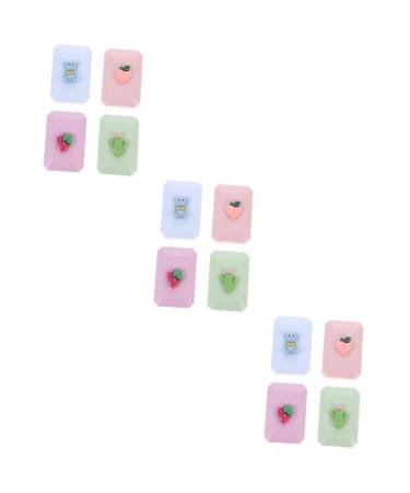 Solustrie 12 STK Contact lens container Local travel case Contact case for pink eyes lens pockets lens case lens container eye care holder short-sighted glass case