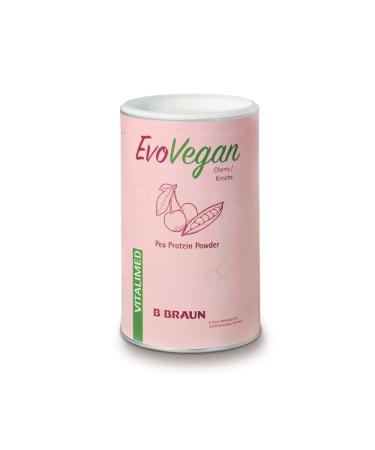 VITALIMED EvoVegan Cherry I Protein powder (80%) for preparing a protein drink I 350g can