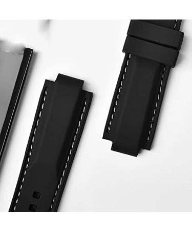 AHGDDA Silicone Bracelet for Tudor Pelagos 25500TN/25600TN - Waterproof 22mm Rubber Watch Strap - Buy Online on GoSupps.com