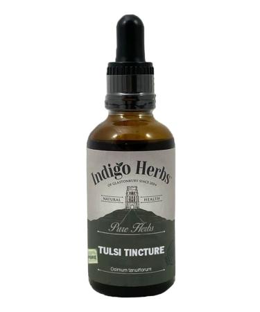 Indigo Herbs Tulsi Tincture 50ml | Holy Basil | Ayurvedic Supplement 50 ml (Pack of 1) - Buy Online on GoSupps.com