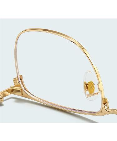 Fuqinqingoz Classic Semi-Frame Reading Glasses +100 C2 - Blue Light Blocking Glare Protection Computer Readers - Buy Online on GoSupps.com