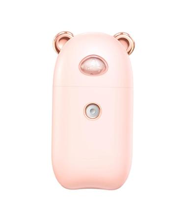 Veemoon 1pc Beauty Humidifier Skin Humidifier Face Sprayer Pink Moisturizing Evaporator Electronic Component 10.3X5.5CM Pink