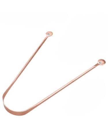 Copper Tongue Scraper Fights Bad Breath Tongue Cleaner for Adults Mouth Care for Fresh Breath Travel Essentials for Oral Care Easy to Use