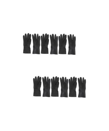 MAGICLULU 6 Pairs Barber Black Hair Dye Reusable for Hair Coloring Moisturising Hair Dye Reusable Salon Large Dying Pellets Shampoo Man Tool