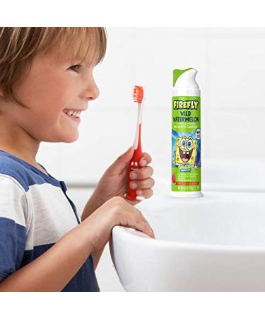 FIREFLY Spongebob Natural Anticavity Fluoride Toothpaste, Wild Watermelon Flavor 4.2oz - Pack of 50 - Buy Online on GoSupps.com