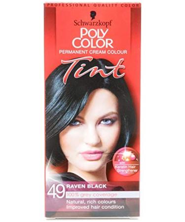 Schwarzkopf Poly Color Tint (49 Raven Black 2 x 1pk) Raven Black 49 2 x 1pk 1 Count (Pack of 1)