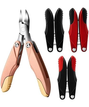HCHGJKN Nail Clippers Fold Nail Art Cuticle Nipper Edge Cutter Manicure Scissor Plier Portable Tool Pedicure Toenail(Rose gift box) - Buy Online on GoSupps.com