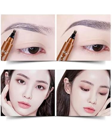  PiurUf Eyeliner Tattoo Tip Tattoo Tattoo Tattoo Tattoo for Girls 4 Waterproof Eyebrow Forks Black Eyeliner (2C) - Buy Online on GoSupps.com