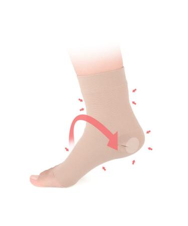 Ankle Support Comfortable & Breathable Elastic Spandex/Nylon for Sports | Joint Pain & Injury Recovery | X-Large Skin Color - Buy Online on GoSupps.com