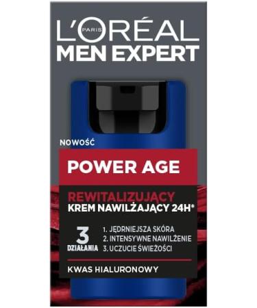 L'Or al Paris Men Expert Power Age 24h Revitalizing Moisturizing Cream 50 ml - Buy Online on GoSupps.com