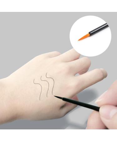 50PCS 9CM Disposable Eyeliner Brush Ultra-fine Eyeliner Makeup Brushes Applicator Lip Liner Brushes Makeup Tool (Yellow Fiber Head) - Buy Online on GoSupps.com