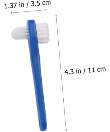 Minkissy 24 STK Double-Headed Toothbrush for Prosthetics - Comfortable Cleaning Brush for False Teeth & Dentures - Travel-Friendly Tool in Assorted Colors - Buy Online on GoSupps.com