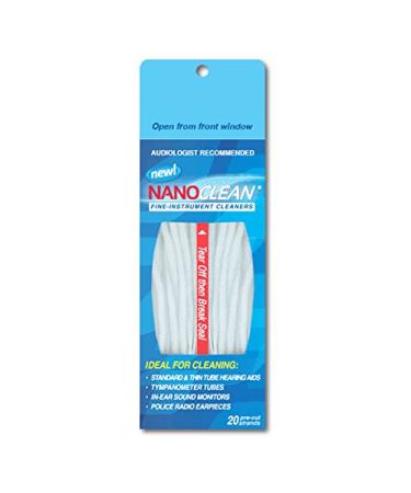 NanoClean Fine Instrument Hearing Aid Cleaners (20-strand pkg)