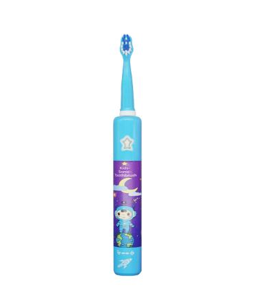 Clenp electrical toothbrush children children cartoon waterproof rechargeable music Sonic electric toothbrush blue 1 piece (1 Pack)