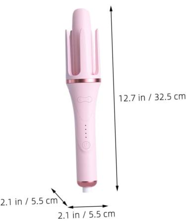 NOLITOY 2pcs Fully Automatic Hair Curling Iron Tool Straightener Hair Curler Hair Rollers Pink Abs 32.50X5.50X5.50CMx2pcs Pinkx2pcs - Buy Online on GoSupps.com