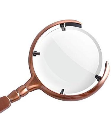 HD High 10 Times Handheld Magnifying Glass Old Reading Newspaper Reading Antiques Appreciation Portable Extended Mirror Made in China - Buy Online on GoSupps.com
