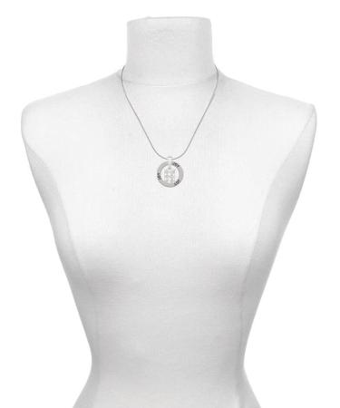 Delight Jewelry Silvertone 3-D Eyeshadow Makeup Palette & Be Strong Be Brave Be Fearless Ring Necklace | International Shipping Available - Buy Online on GoSupps.com