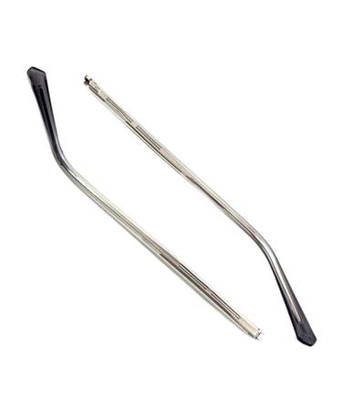 Ygnjh glasses replaced the legs.Glasses glasses plastic brilliant parts glasses replacement ironing bars metal tooth thickness 1.2 mm 1 pair of silver