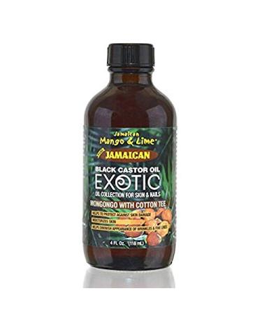 Jamaican Mango & Lime Mongogo Jamaican Black Castor Oil 4 oz