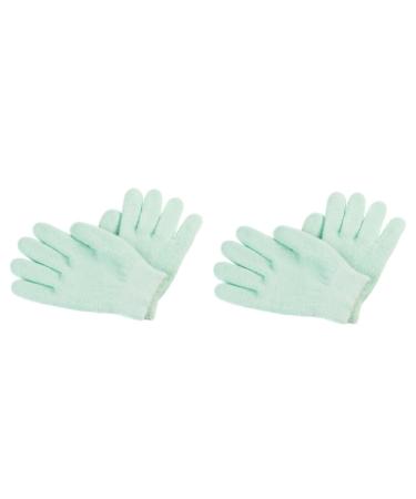 minkissy 2 Pairs Gel Gloves Cracked Hand Gloves Skin Care Gloves Lotion Gloves Overnight Gloves for Dry Cracked Hands Manicure Hand Care Gloves Spandex Essential Oil Miss Leather Gloves
