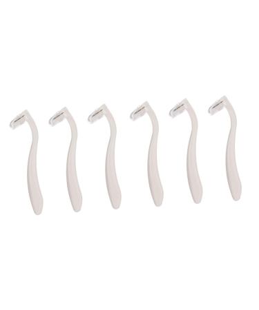 Beavorty 6 STK razor body cutter electrorasiser women manual body shaver ladies razor bikini trimmer tool white electrical hair clip Miss Miss-free steel whitex2stk 8.7x2cmx2pcs