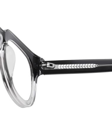 KACHAWOO ACTAT Retro Korean Style Anti-Blue Light TR90 Glasses - OL Blue-Ray Black Clear Frames for Eye Protection - Buy Online on GoSupps.com