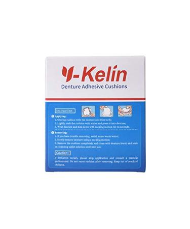 Y-Kelin Denture Adhesive Cushion 30 Pads Upper (Pack of 2) - Natural Strong Hold Comfort | Denture Pads Upper 60pcs - Buy Online on GoSupps.com