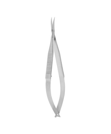 Cuticle Nippers Stainless Steel Cuticle Scissors Extra Fine Curved Professional Precise Pointed Tip for Eyebrows Eyelashes Trimming Nails and Painless Cuticle Removal on Fingers and Toes Silver