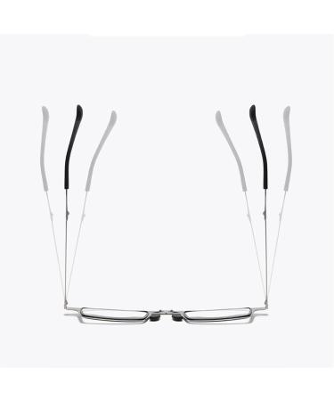 Limfer Portable Mini Blue Light Blocking Reading Glasses - Compact Folding UV Protection for Men & Women | Fashionable Jumping Hinge Design - Buy Online on GoSupps.com