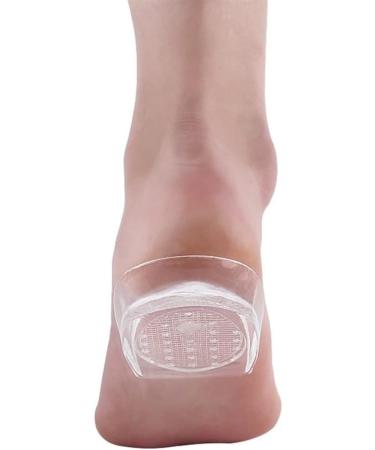 Cups Heel Cushion Pads - TPR Self-Adhesive Shock Absorption Heel Protectors for Women | Comfort & Pain Relief for Heel Spurs (Medium Clear - Buy Online on GoSupps.com