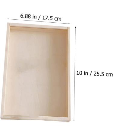 Amosfun Show Rack 1pc Box Nail Display Board Natural Wood Dust-proof Transparent Lid Fake Nails - Buy Online on GoSupps.com