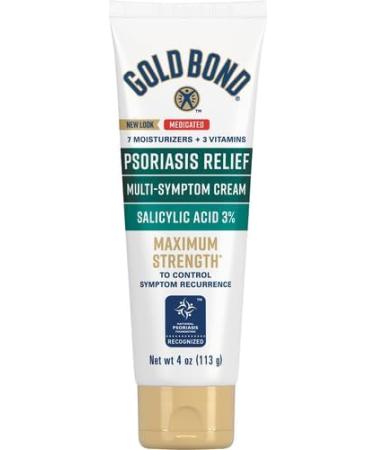 Gold Bond Ultimate Multi-Symptom Psoriasis Relief Cream for Itchy & Scaling Skin, 4 oz. 4 Ounce (Pack of 1)