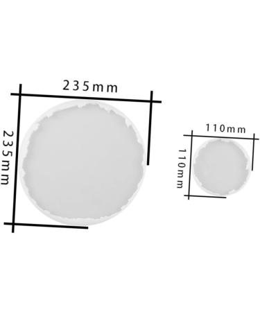 COHEALI 2 Pcs Silicone Mold Silicone Coasters Resin Coasters Cup Mat Casting Mold Tool Crystal - Buy Online on GoSupps.com