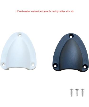 Berfi Life Marine Wire Cable Vent Cover - Black Small Clam Shell Vent for Boat/Yacht - 1 Piece with 3 Screws - Buy Online on GoSupps.com