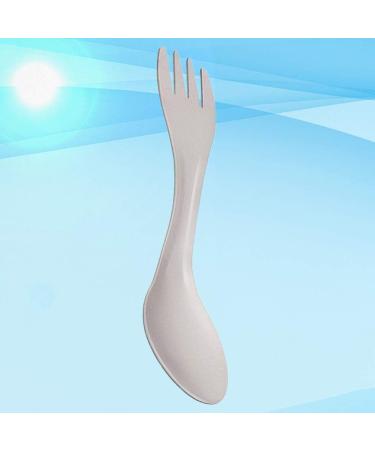 Hemoton Camping Spork Metal 1pc Portable Utensils Titanium Fork Spoon Titanium Spoon Backpack Triple Travel Combination - Buy Online on GoSupps.com
