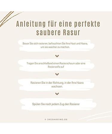 JAG Sustainable Shaving Razor Set | Eco-Friendly Razor with Leather Case & 3 Blades | Perfect Gift for Men & Women - Buy Online on GoSupps.com