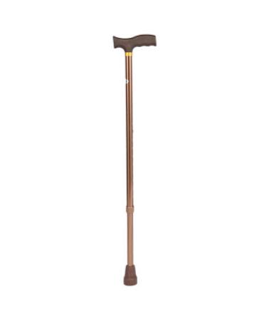 Adjustable Crutches Walking Stick Cane Male and Female Elderly Aluminum Alloy Lightweight Telescopic Crutches Portable/Bronze Star of Light