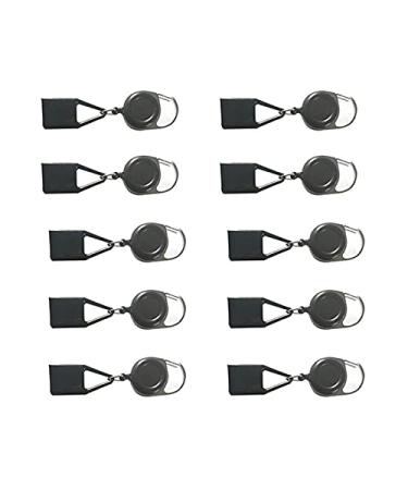 Vogely 10Pcs Silicone Lighter Holder Sleeve Clip Lighter Protective Cover Smoking Accessories with Retractable