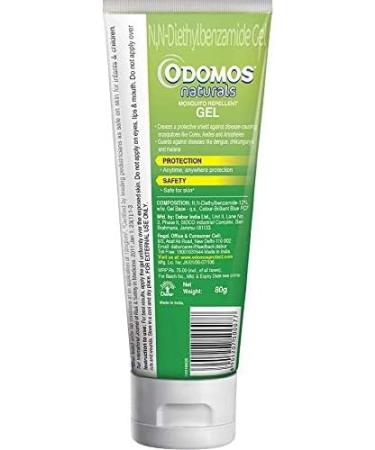Odomos Naturals Mosquito Repellent Gel 80g x 2 | 8 Hours Protection | Safe on Skin - Buy Online on GoSupps.com