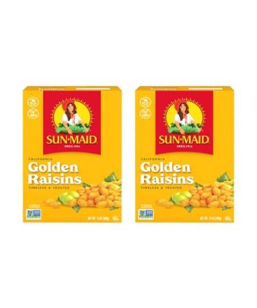 Sun-Maid California Golden Raisins, Whole Natural Dried Fruit, No Artificial Flavors, Non-GMO, Vegan And Vegetarian Friendly, 12 Ounce Boxes, (Pack of 2) 12 Ounce (Pack of 2)
