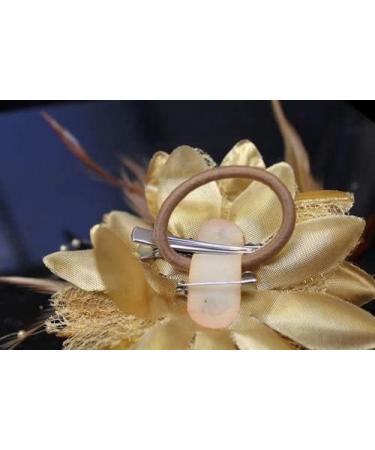 Yellow Flower Feather Bead Corsage Hair Clip - Fascinator Hairband and Pin - Buy Online on GoSupps.com