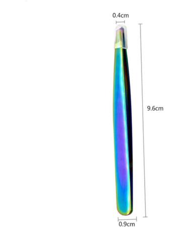 1PC Rainbow Color Slant Tweezer Professional Stainless Steel Slant Tip Tweezer Best Precision Eyebrow Tweezer Hair Removal Tweezer Cosmetic Beauty Tool For Men & Women tweezers - Buy Online on GoSupps.com